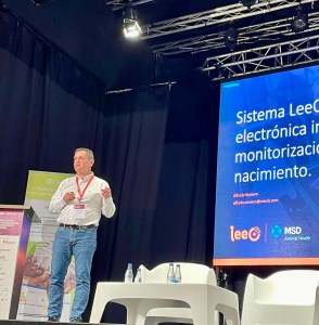 Alfredo Romero Product Manager de MSD Animal Health España, durante la I Jornada Técnica de Porcino Ibérico