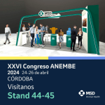 MSD Animal Health España estará presente también en el XXVI Congreso Internacional de ANEMBE con un stand [número 44-45]