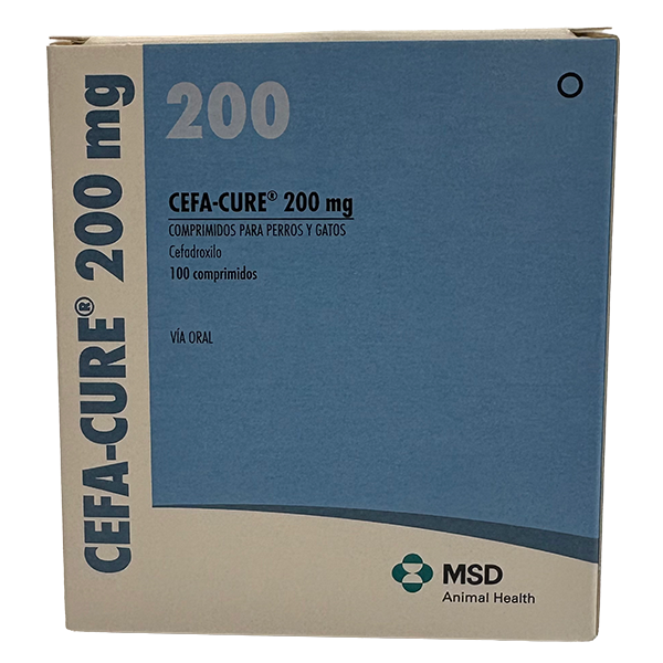 Cefa-Cure 200 mg (100 comprimidos) Cefa-cure® 200 mg Farmacológicos de MSD Animal Health