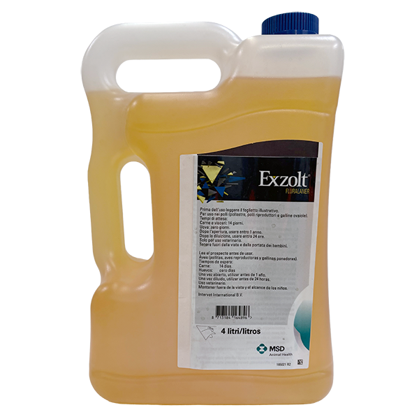 Exzolt 4 litros EXZOLT® Farmacológicos de MSD Animal Health