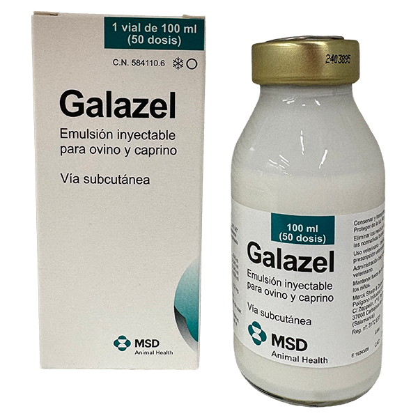 Galazel 100 ml (50 dosis) (caja + vial) Galazel® Inmunológicos de MSD Animal Health