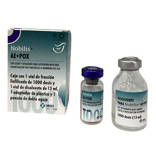 Nobilis® AE+POX Inmunológicos de MSD Animal Health.