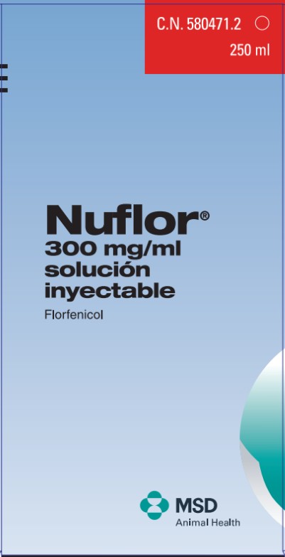 Pack shot de Nuflor Solucion Inyectable bovino y ovino