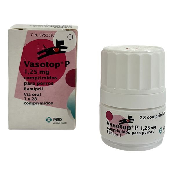 Vasotop® P 1,25 mg Vasotop® P 1,25 mg farmacológicos de MSD Animal Health